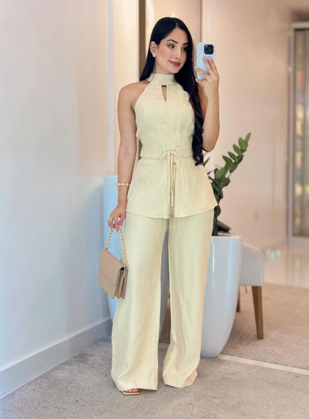 Macacão linho marrant