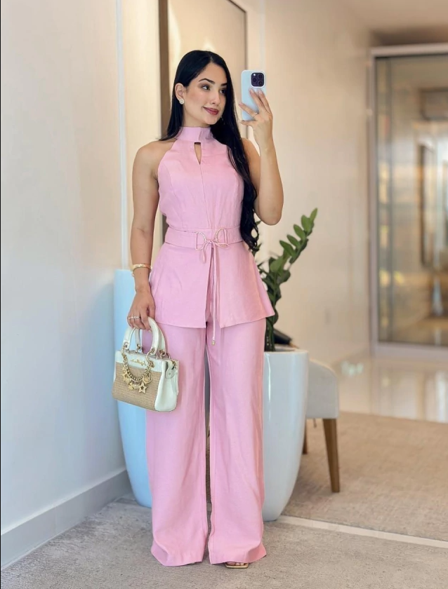 Macacão linho marrant