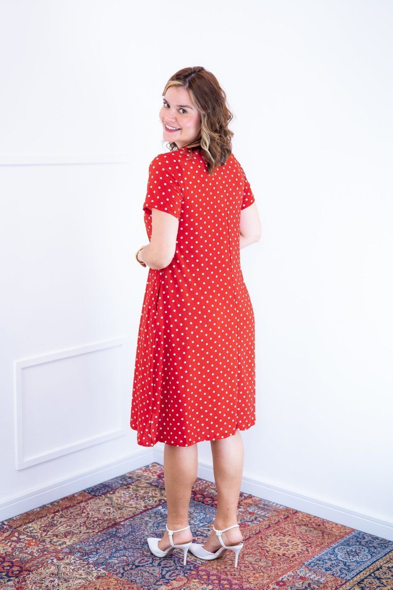 Vestido Sara - Malha Confort Midi com Manga