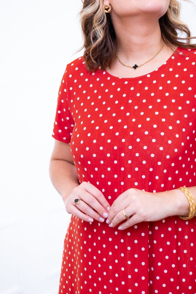 Vestido Sara - Malha Confort Midi com Manga