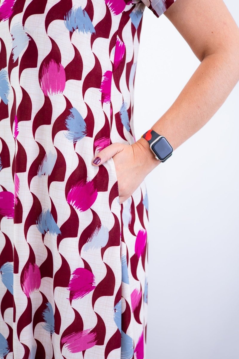 Vestido Sara - Malha Confort Midi com Manga