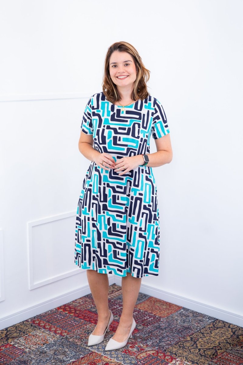 Vestido Sara - Malha Confort Midi com Manga