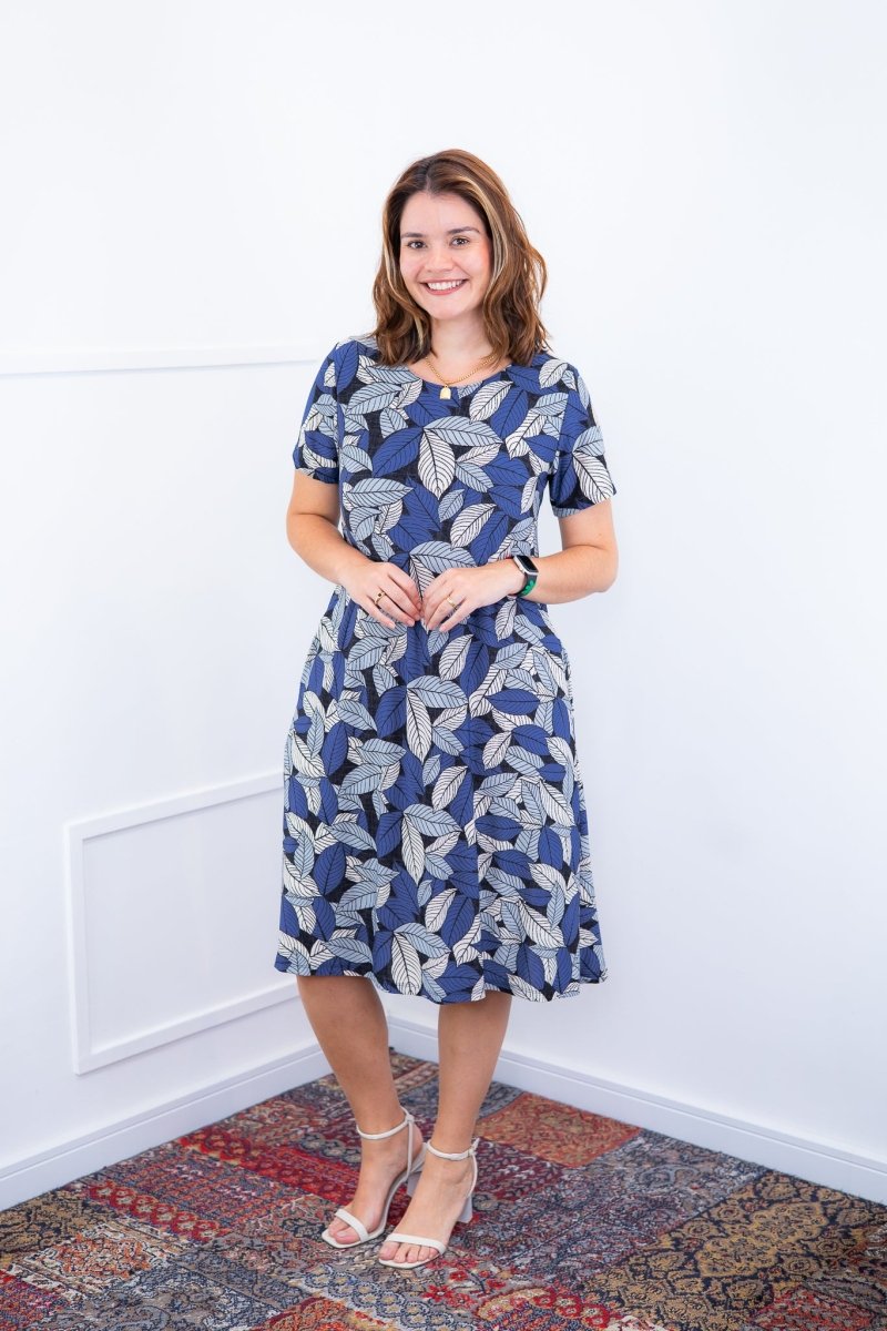 Vestido Sara - Malha Confort Midi com Manga