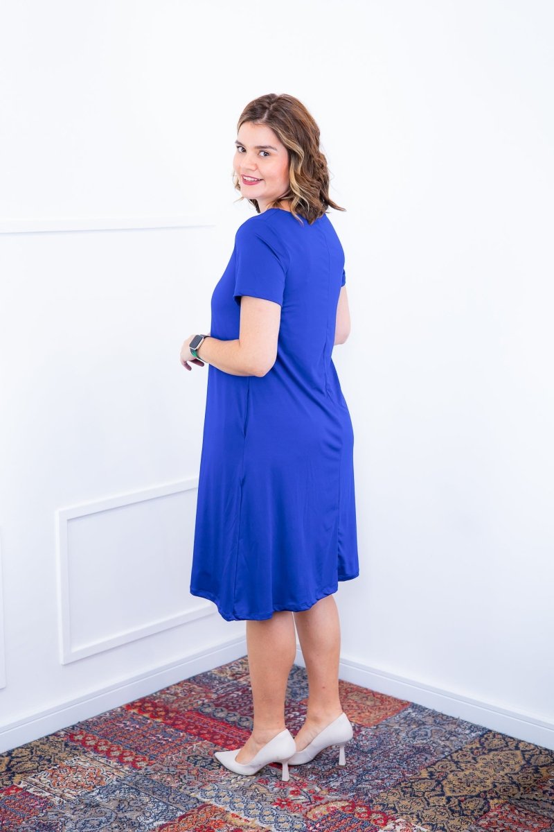 Vestido Sara - Malha Confort Midi com Manga