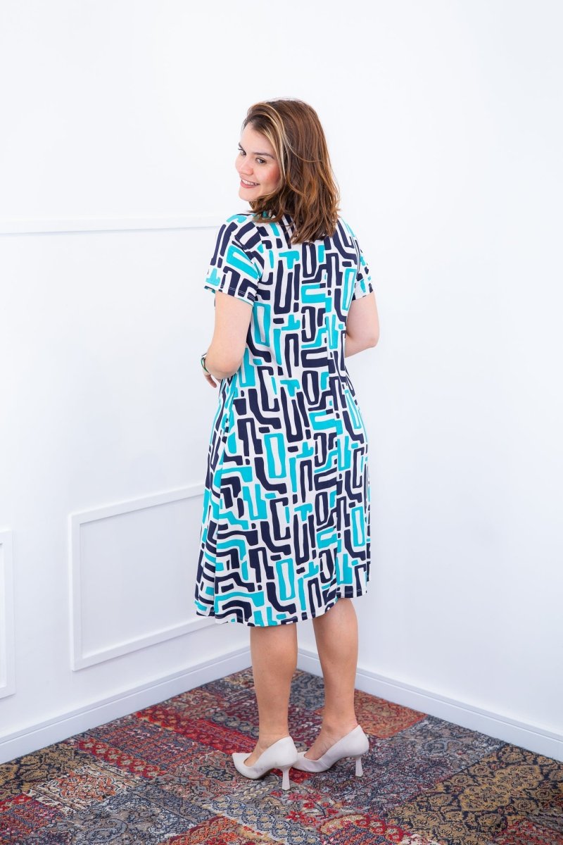 Vestido Sara - Malha Confort Midi com Manga