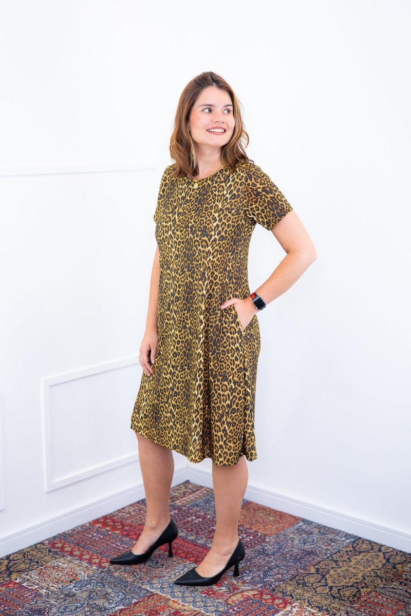 Vestido Sara - Malha Confort Midi com Manga