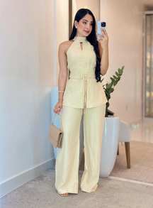 Macacão linho marrant