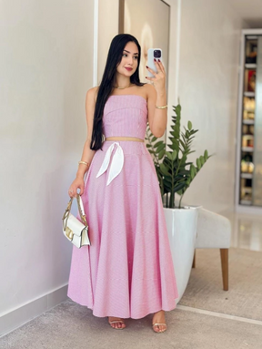 Conjunto de Saia Tricoline