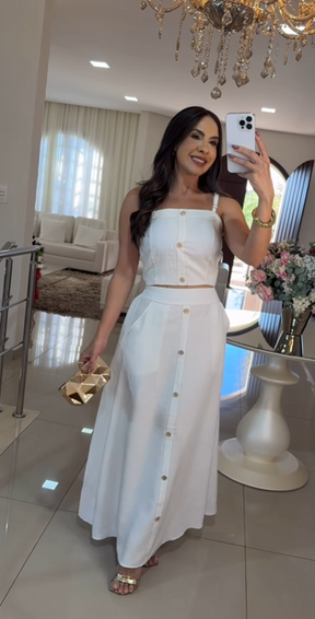 Conjunto saia longa