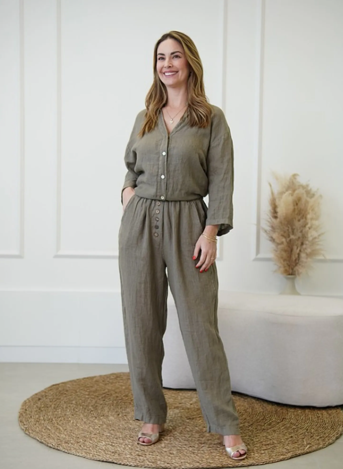 Conjunto Elenice Linho Italiano