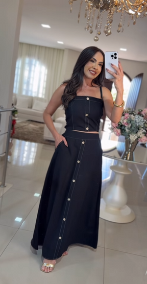 Conjunto saia longa