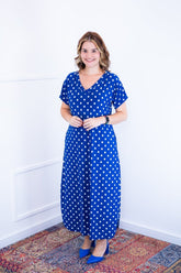 Vestido Antonella – Decote V com Fendas Laterais em Malha Confort