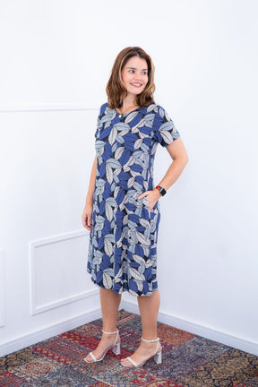 Vestido Sara - Malha Confort Midi com Manga