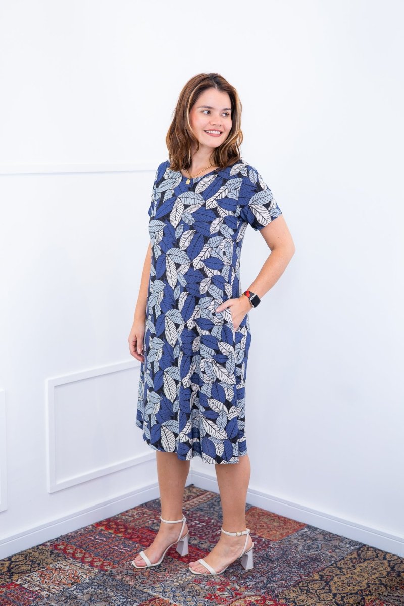 Vestido Sara - Malha Confort Midi com Manga