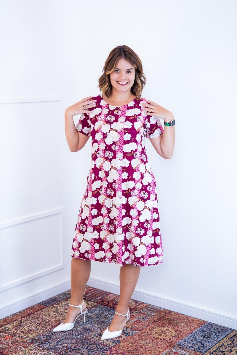 Vestido Sara - Malha Confort Midi com Manga