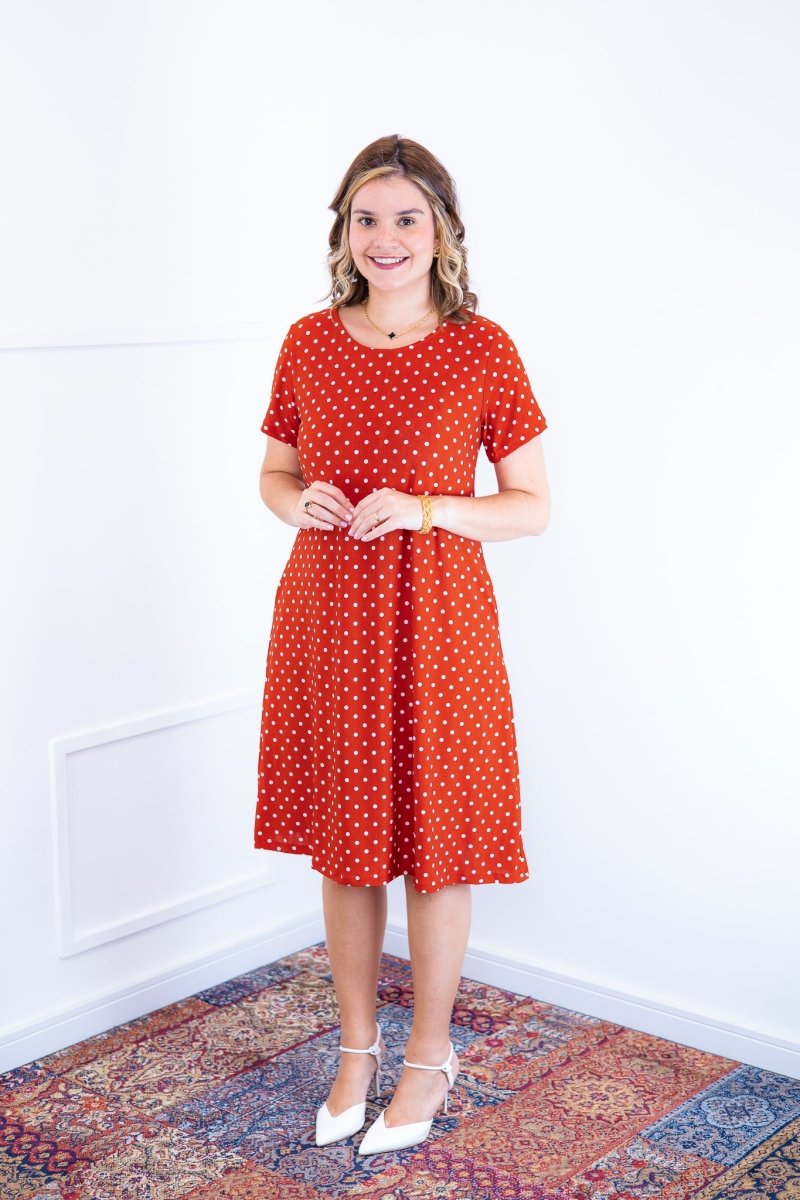 Vestido Sara - Malha Confort Midi com Manga