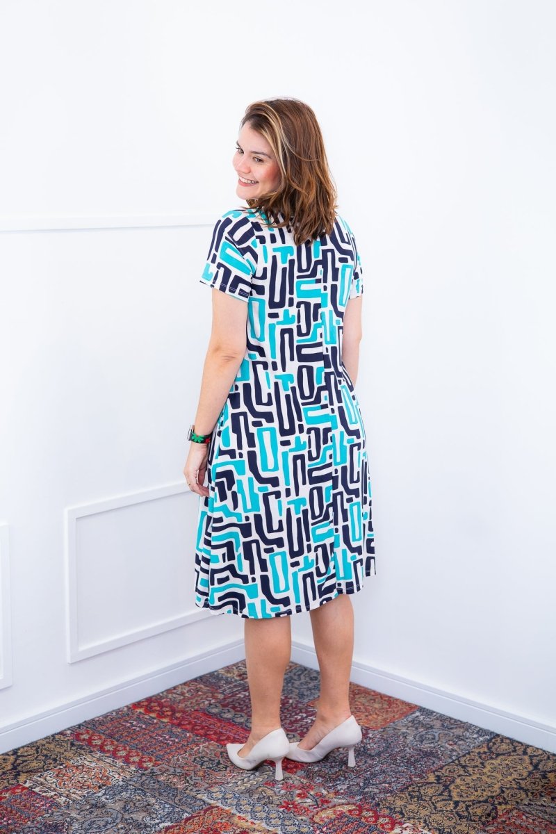 Vestido Sara - Malha Confort Midi com Manga