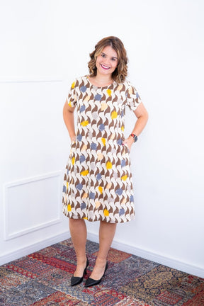 Vestido Sara - Malha Confort Midi com Manga