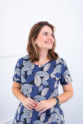 Vestido Sara - Malha Confort Midi com Manga