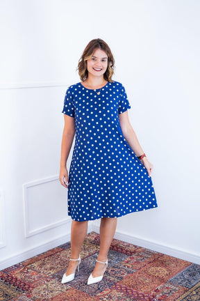 Vestido Sara - Malha Confort Midi com Manga