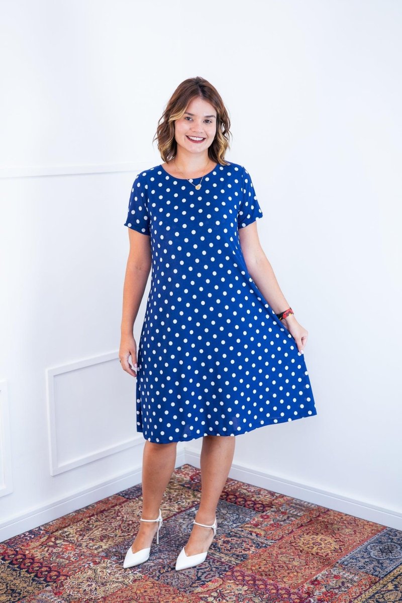 Vestido Sara - Malha Confort Midi com Manga