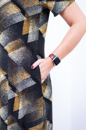 Vestido Sara - Malha Confort Midi com Manga