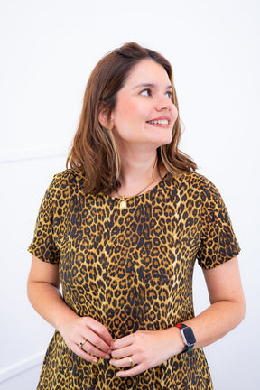 Vestido Sara - Malha Confort Midi com Manga