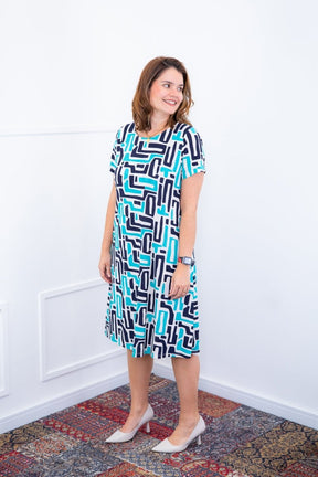 Vestido Sara - Malha Confort Midi com Manga