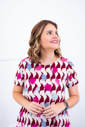 Vestido Sara - Malha Confort Midi com Manga