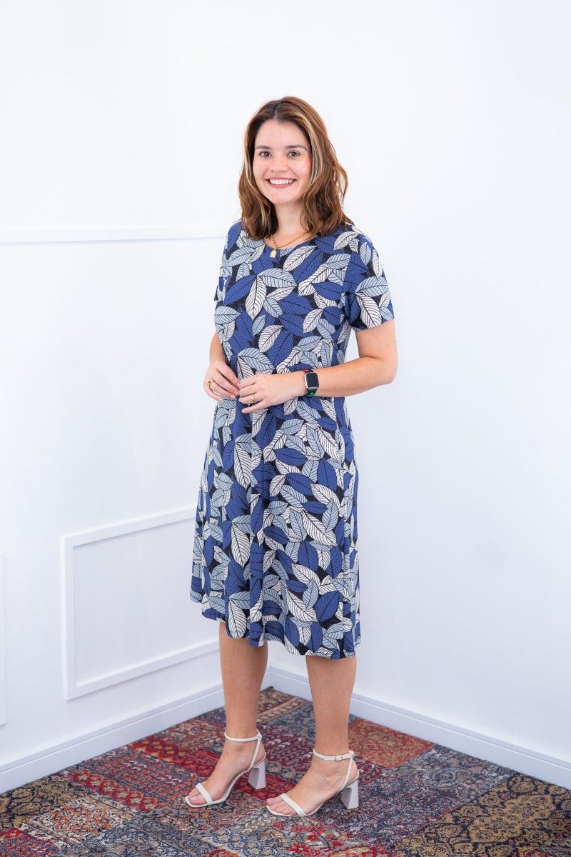 Vestido Sara - Malha Confort Midi com Manga