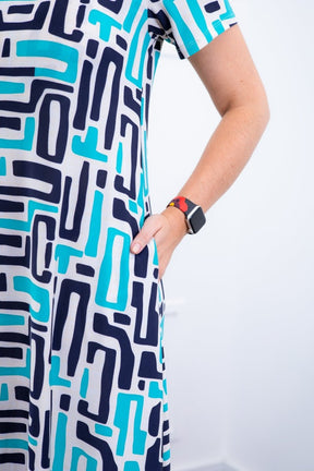 Vestido Sara - Malha Confort Midi com Manga