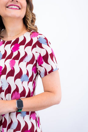 Vestido Sara - Malha Confort Midi com Manga