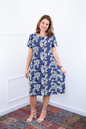 Vestido Sara - Malha Confort Midi com Manga