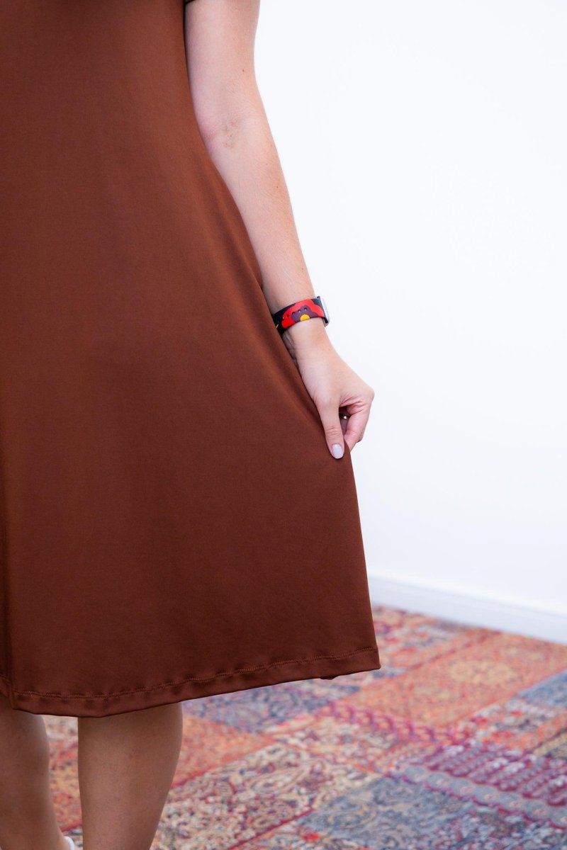 Vestido Sara - Malha Confort Midi com Manga