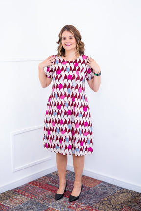 Vestido Sara - Malha Confort Midi com Manga